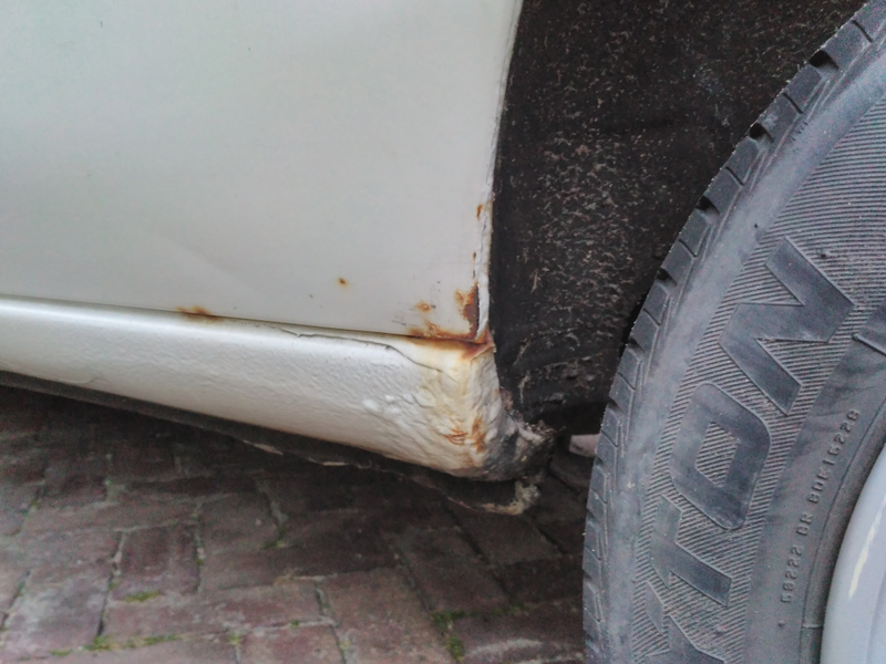 The one spot where the rust is at least somewhat troublesome structurally.